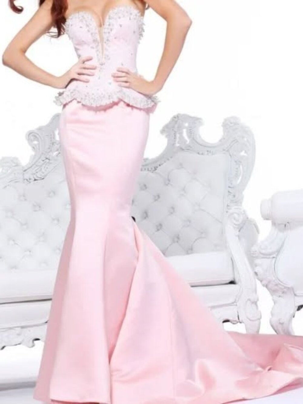 Stunning Sherri Hill Peplum Gown